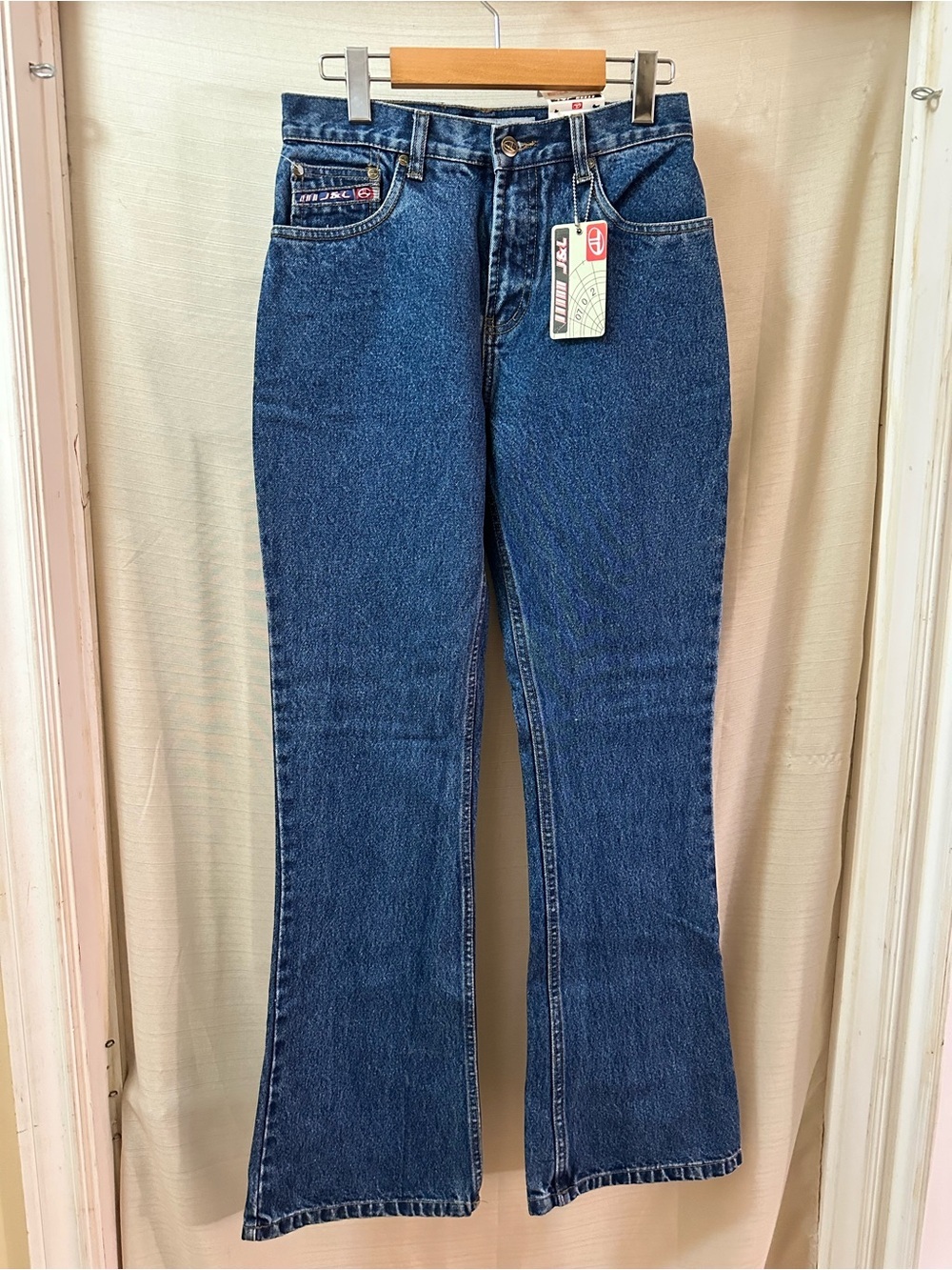 Vintage Y2K J&L Flare Jeans Deadstock NWOT Blue Denim Women’s Size 6 28